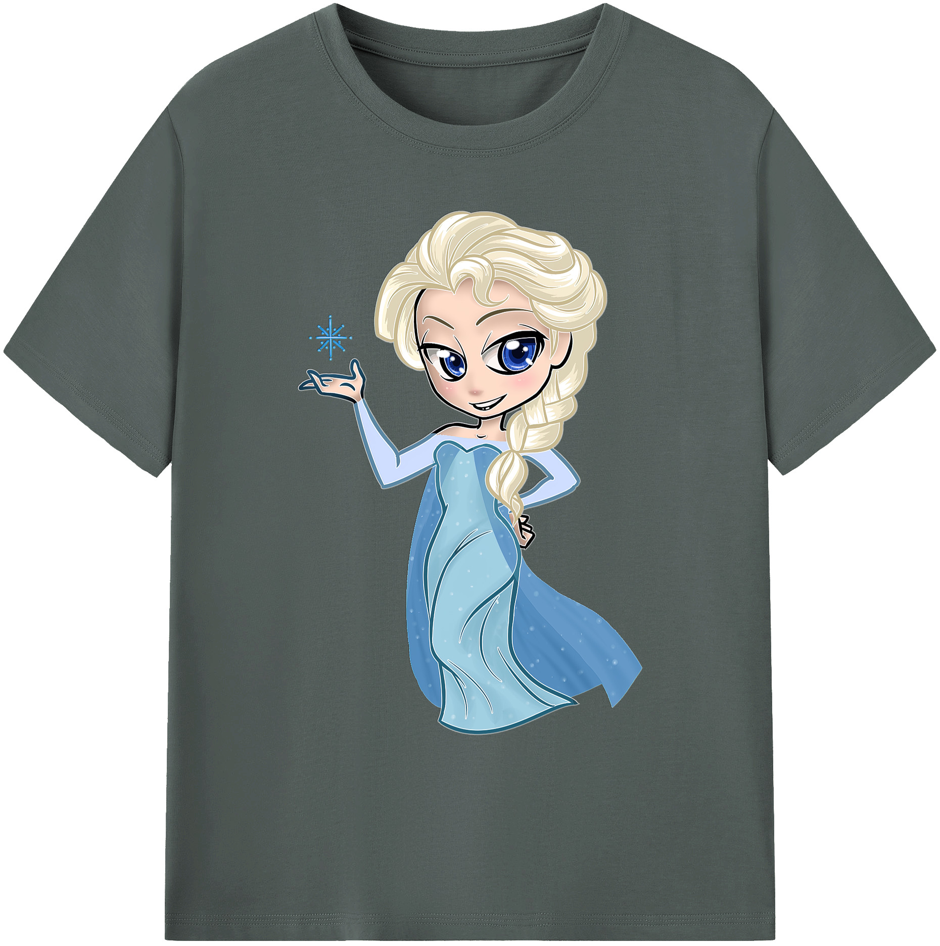 （画像用） アナと雪の女王 アンナ エルサ Frozen Anna Elsa 綿100％ メンズ半袖Tシャツ｜肌触りやわらか＆通気性